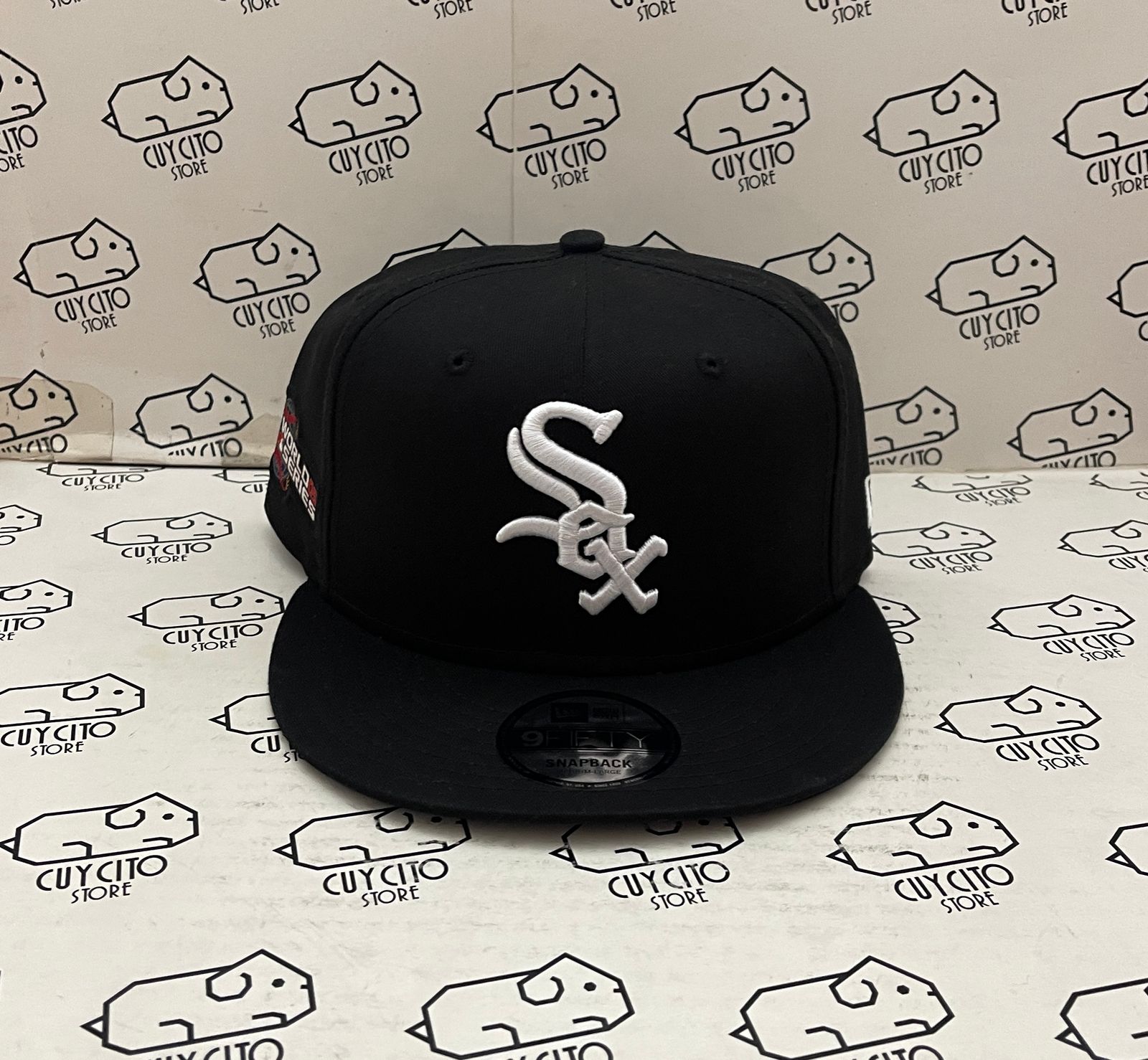Casquette New Era – Chicago White Sox World Series 2005, Rose/vert, Taille 7 3/4